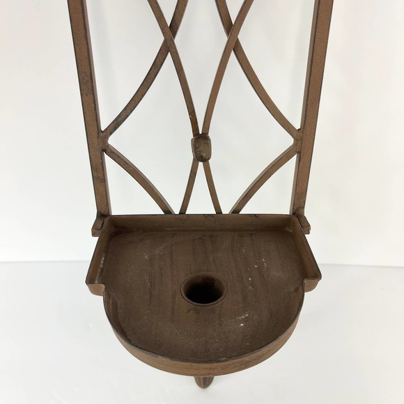 Southern Living At Home Wrought Iron Folding Wall Sconce Candle Holder - Picture 3 of 8